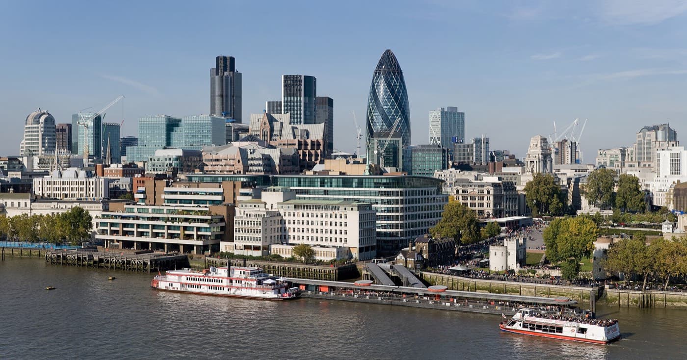 the City of London, in the City of London council area
