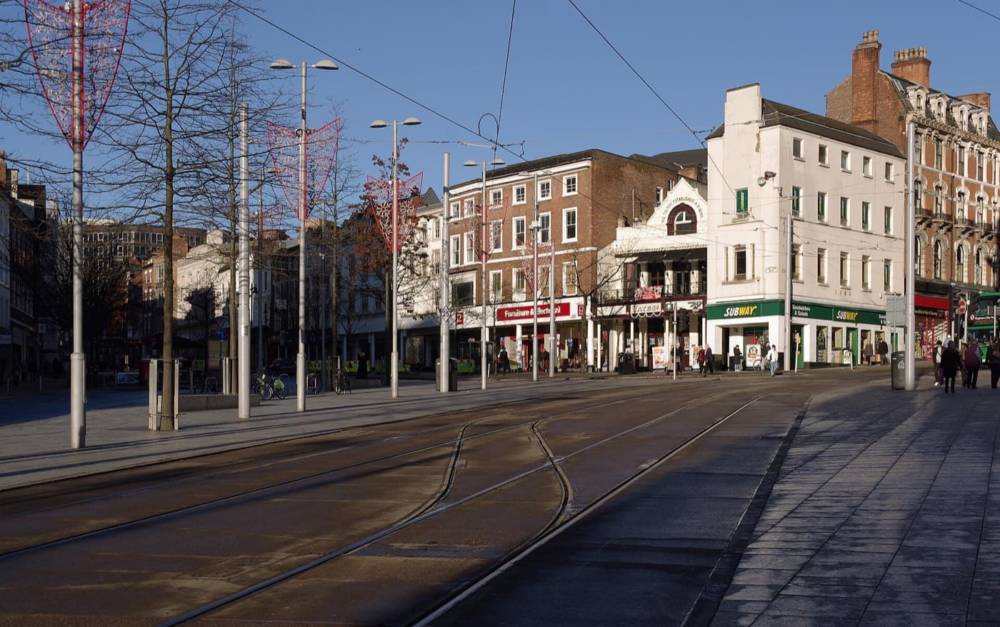Nottingham's Old Market Square, in the Nottingham council area