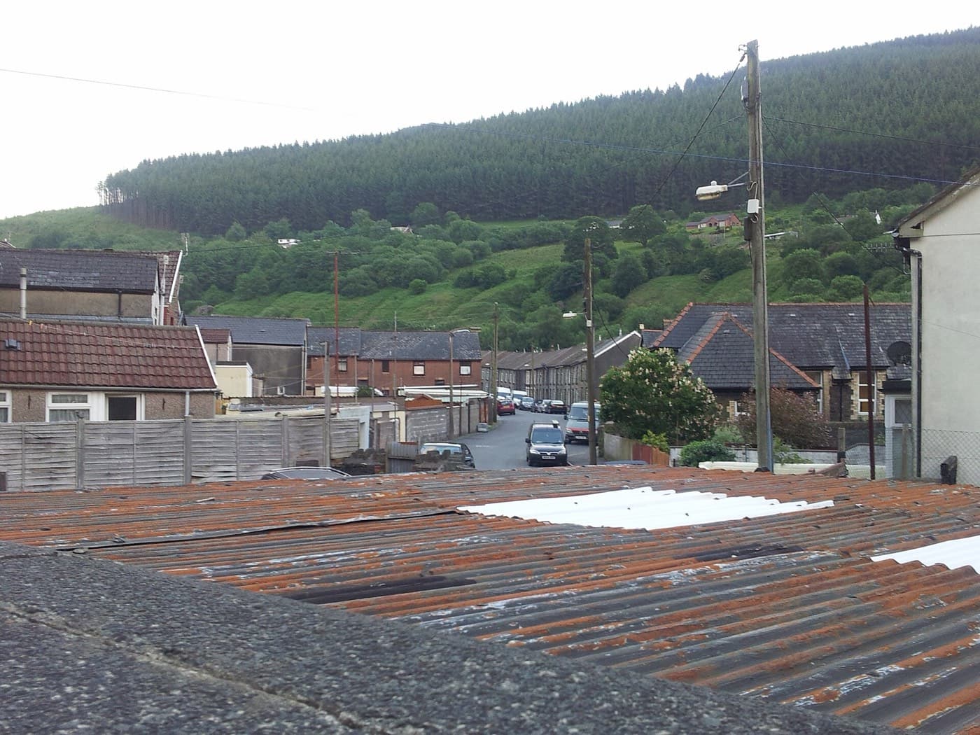 the Rhondda valley at Trehafod, in the Rhondda Cynon Taf council area