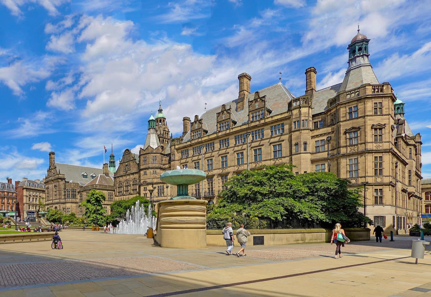 Sheffield Town Hall, in the Sheffield council area